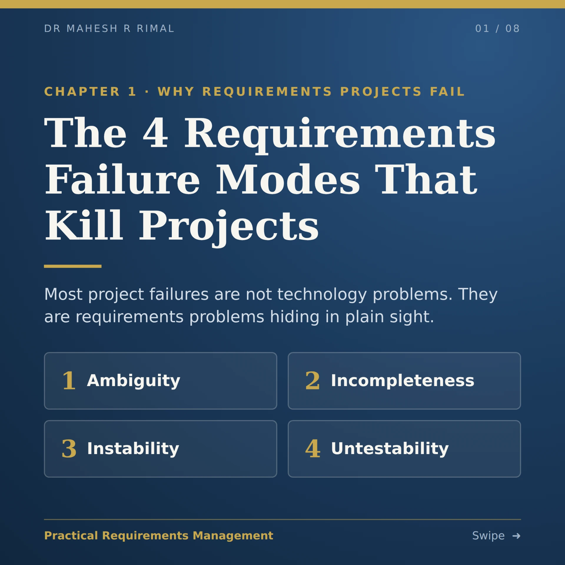 The 4 Requirements Failure Modes That Kill Projects