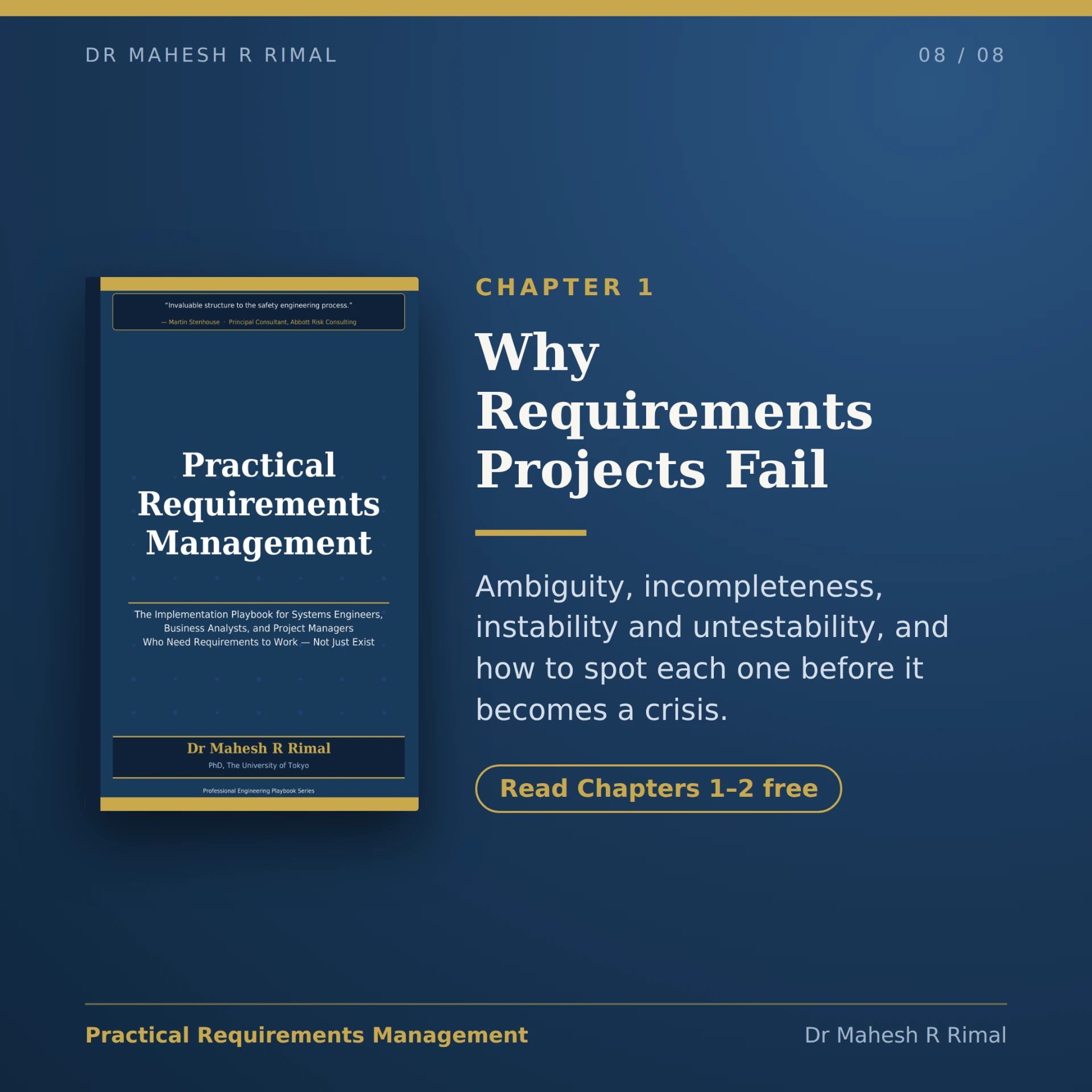 Chapter 1 — Why Requirements Projects Fail